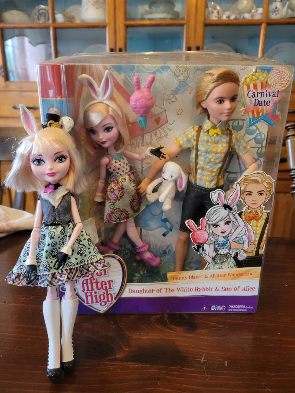 Bunny Blanc Doll And Alistar Carnival Date! In Box! Ever After High